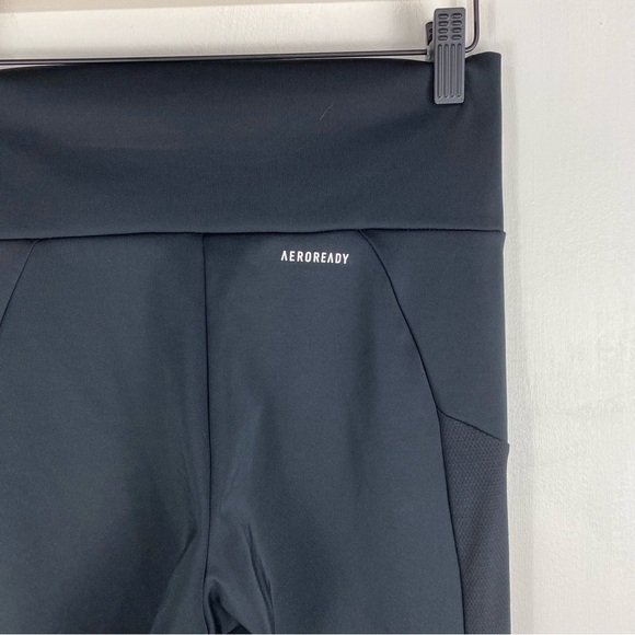 Adidas Prime Green Aeroready High Waisted Sport Tights Leggings Black Size Small - Picture 4 of 8